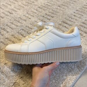 Dolce Vita Cream Platform Sneakers